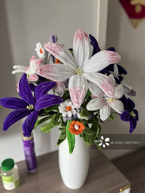 上海扭扭棒插花美图图片素材