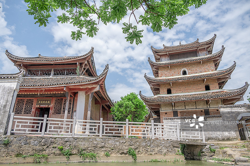江永县  高家村古建筑群   五通感应庙  文昌阁图片素材