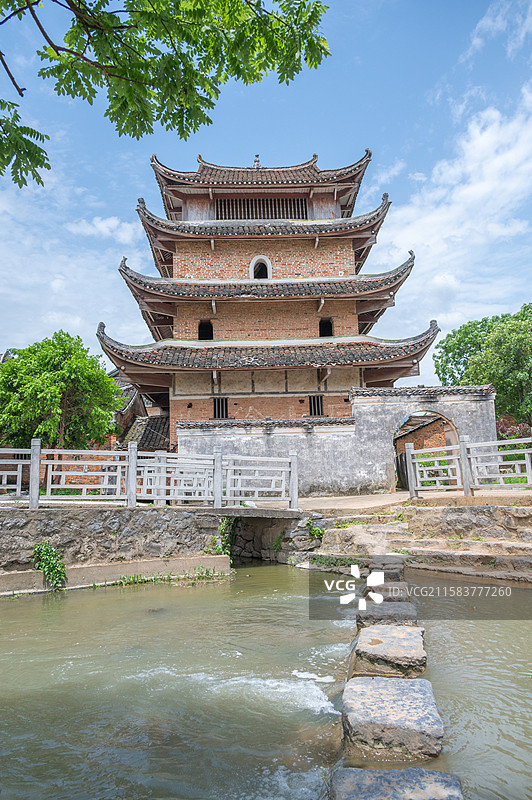 江永县  高家村古建筑群   文昌阁图片素材