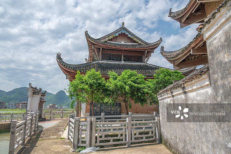 江永县  高家村古建筑群   五通感应庙图片素材