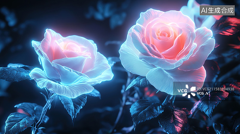【AI数字艺术】质感花卉 玫瑰月季图片素材