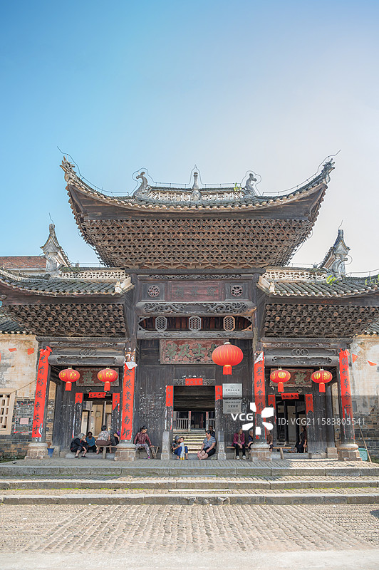 宁远县 久安背翰林祠 牌楼图片素材