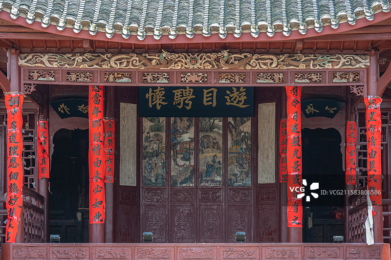 宁远县 东安头翰林祠 戏台图片素材