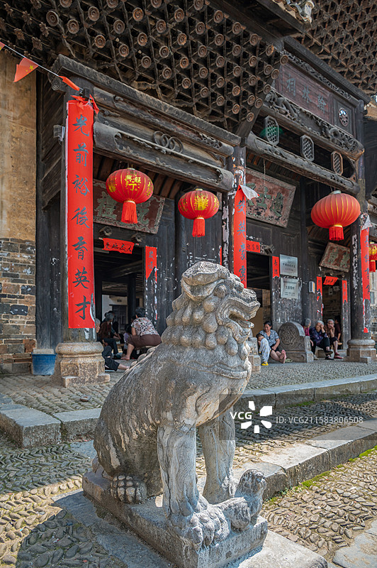 宁远县 久安背翰林祠 牌楼图片素材