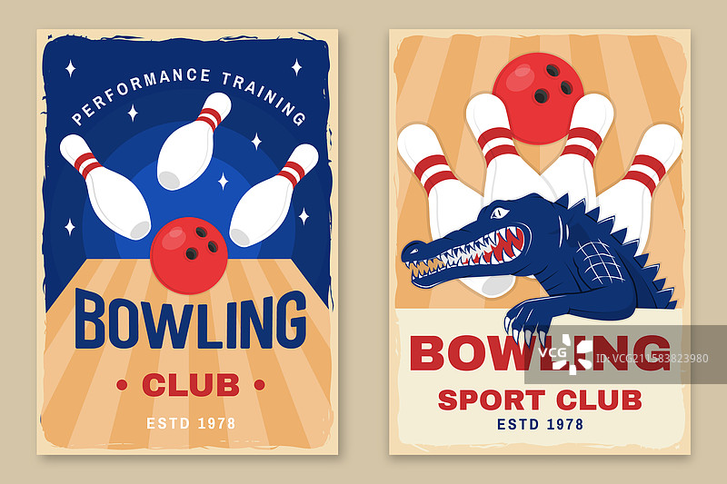 保龄球运动俱乐部宣传单海报横幅设计图片素材