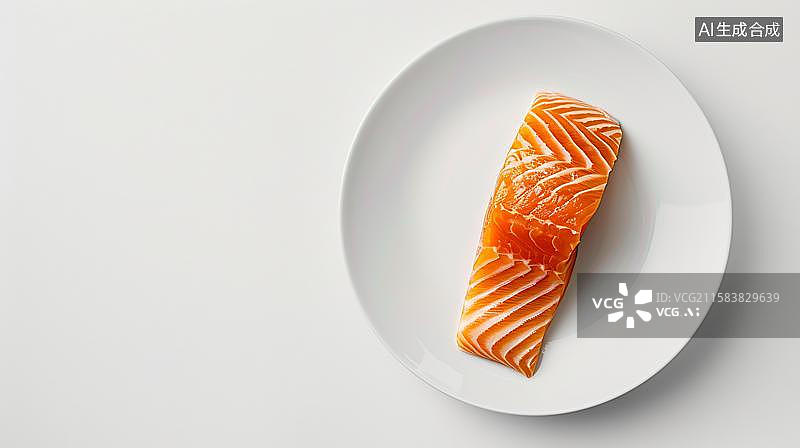 【AI数字艺术】鲜美三文鱼的诱惑 盘中精致的健康美味  一碟三文鱼刺身特写  三文鱼鲑鱼红鳟鱼新鲜蛋白营养海洋水产品图片素材