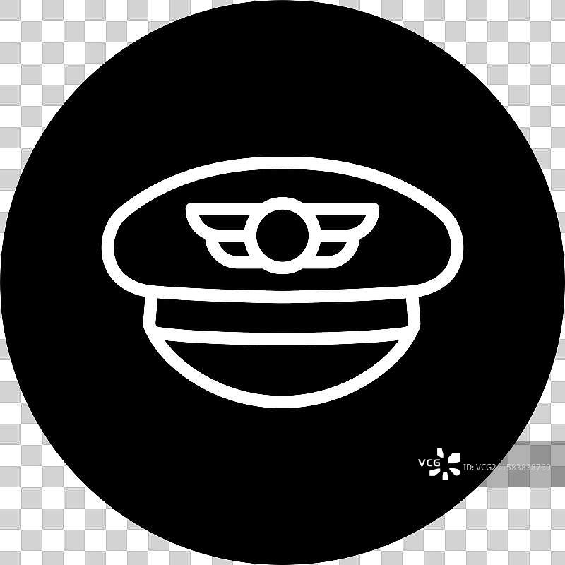 飞行员帽图标设计图片素材