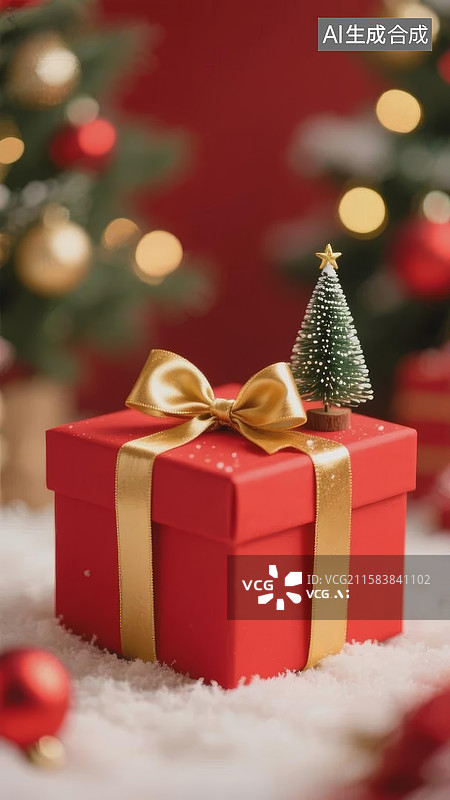 【AI数字艺术】圣诞礼物盒图片素材