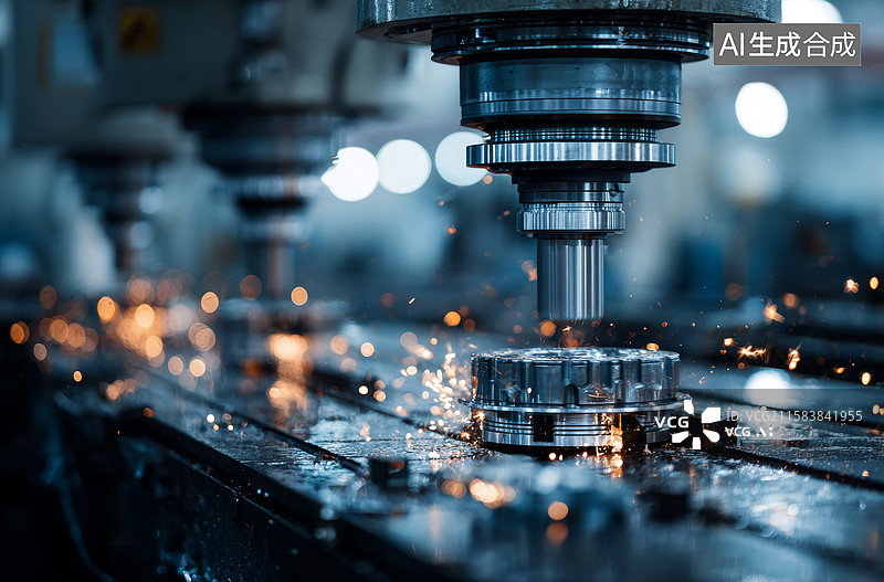 【AI数字艺术】工业制造精密加工图片素材