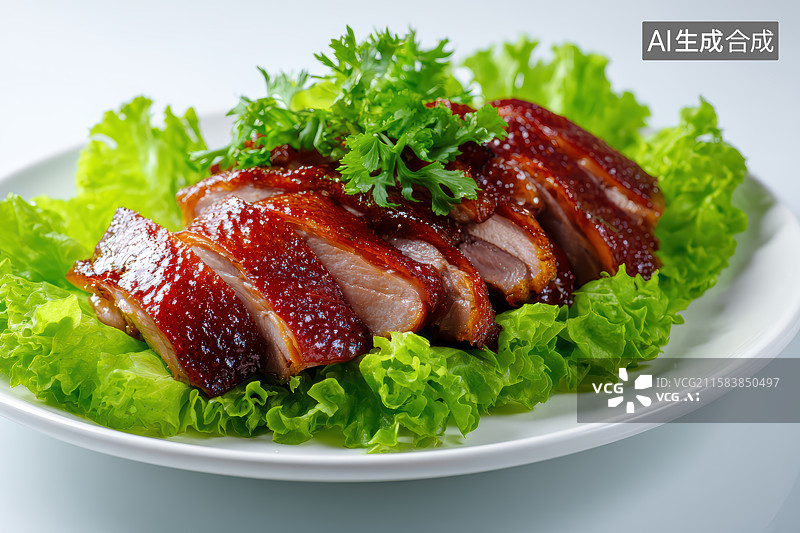 【AI数字艺术】中餐美食-广式烧鹅图片素材