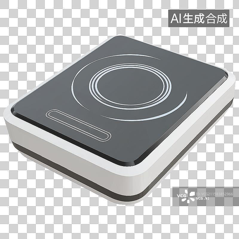 【AI数字艺术】3D风格小家电主题之电磁炉元素图片素材