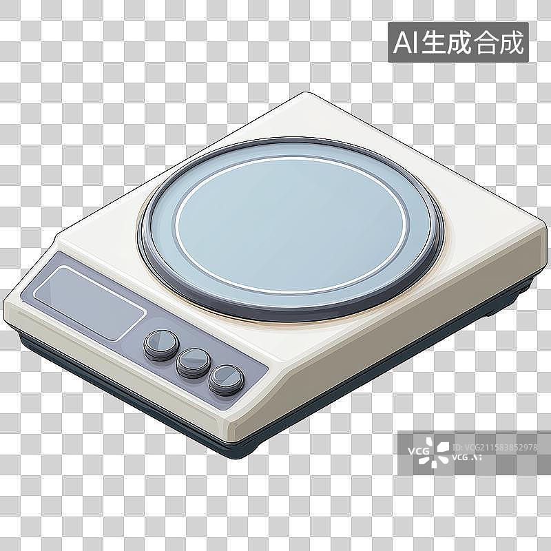 【AI数字艺术】3D风格小家电主题之电磁炉元素图片素材