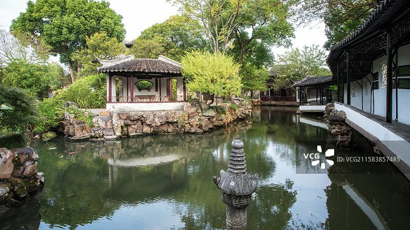 苏州园林拙政园园林景观图片素材