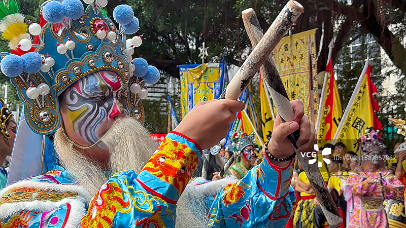 潮汕过年传统节日英歌舞表演潮汕年味非遗图片素材