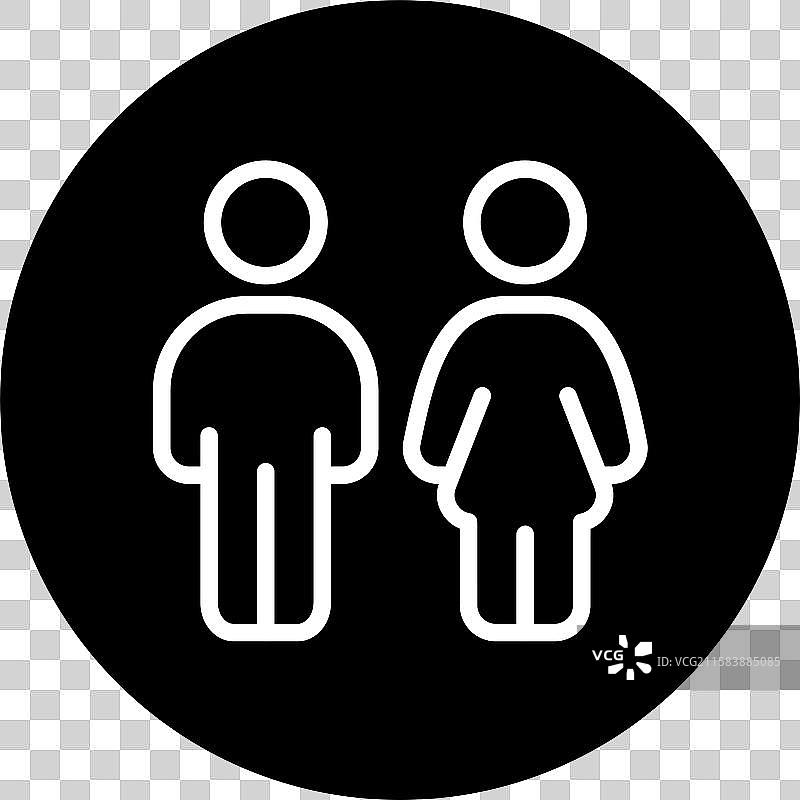 厕所标志图标设计图片素材