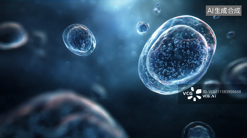 【AI数字艺术】微观水分子，水，背景图片素材