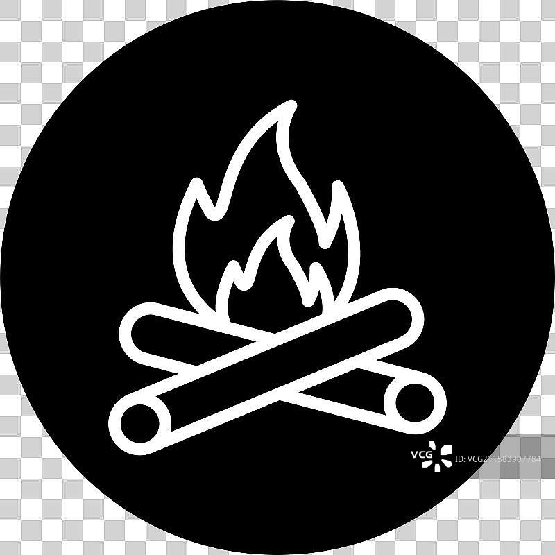 篝火图标设计图片素材
