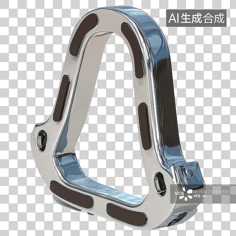 【AI数字艺术】3D风格马镫元素图片素材