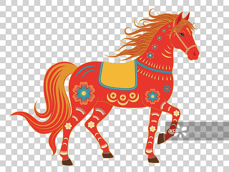 矢量的动物马图片素材