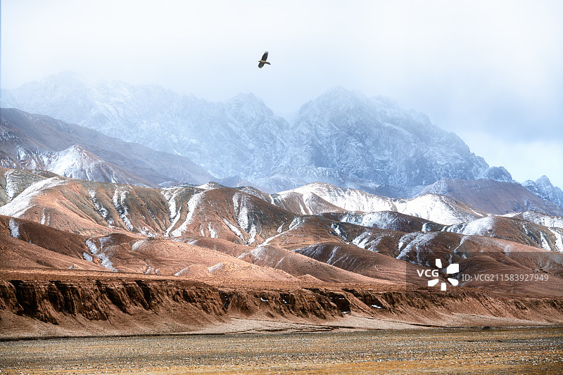 青海海西格尔木秀沟（七彩秀沟）风光图片素材