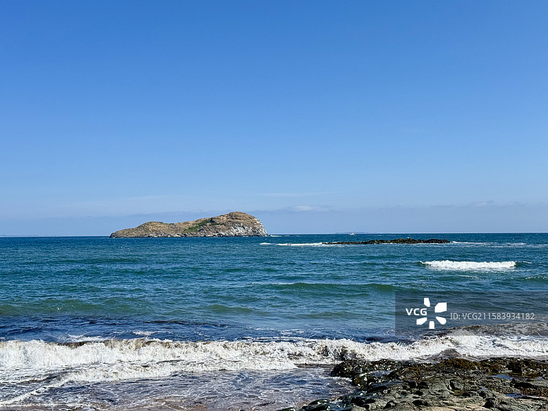 英国爱丁堡北贝里克海滨小镇海滩风景图片素材