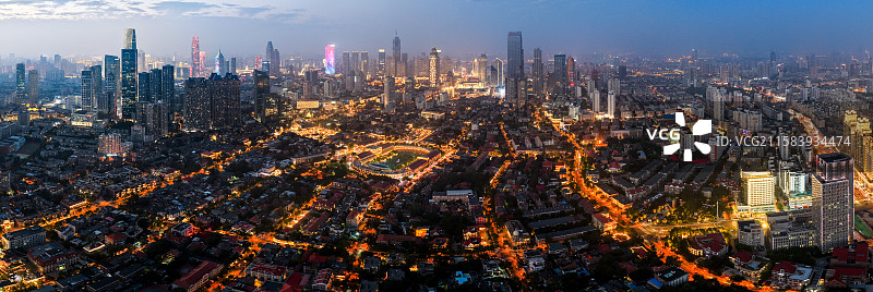 天津民园广场全景图片素材