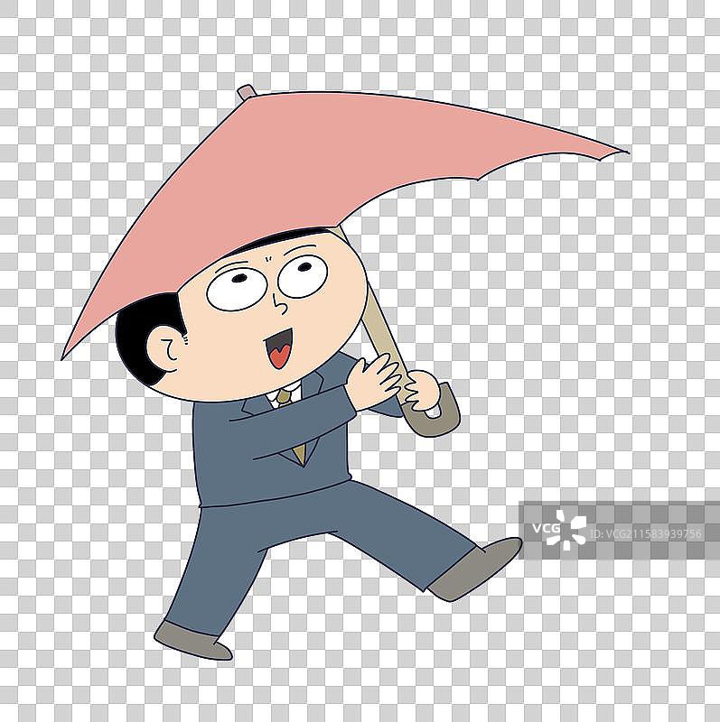打伞的人物图片素材