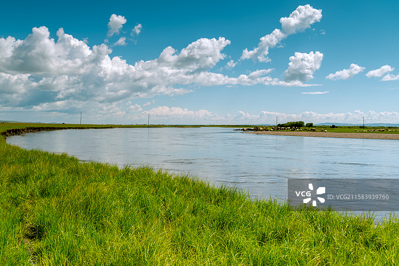 内蒙古呼伦贝尔莫拐河道图片素材