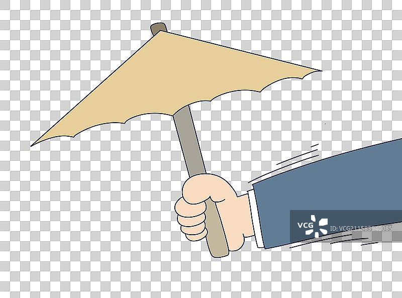 元素：打伞的手势图片素材