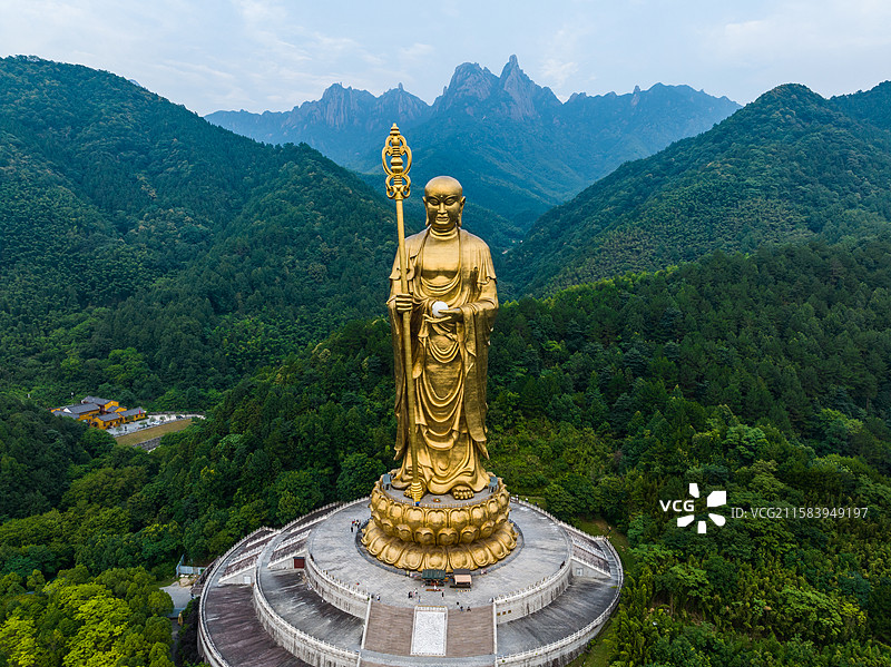 安徽九华山大愿文化园图片素材