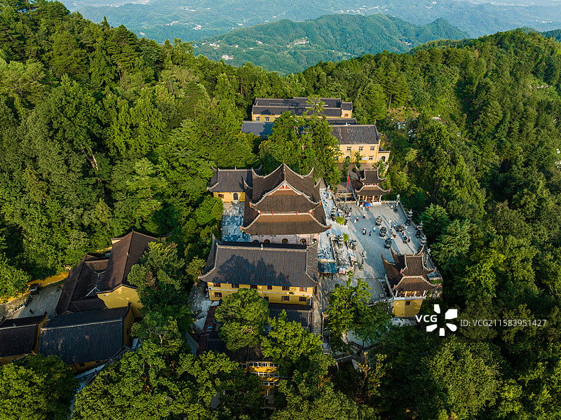安徽九华山肉身宝殿图片素材