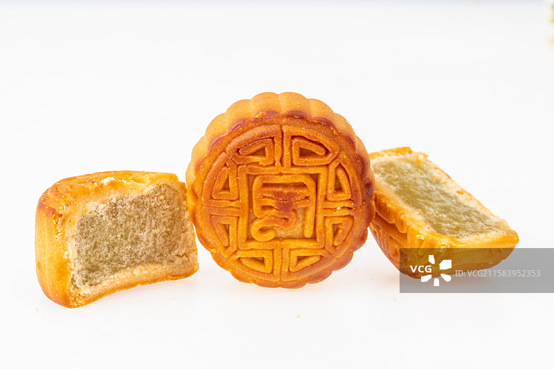 中秋节椰蓉月饼图片素材