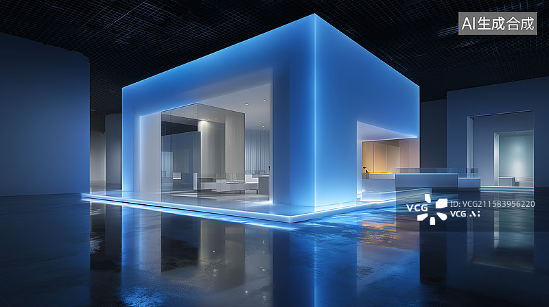 【AI数字艺术】现代家电展区设计图片素材