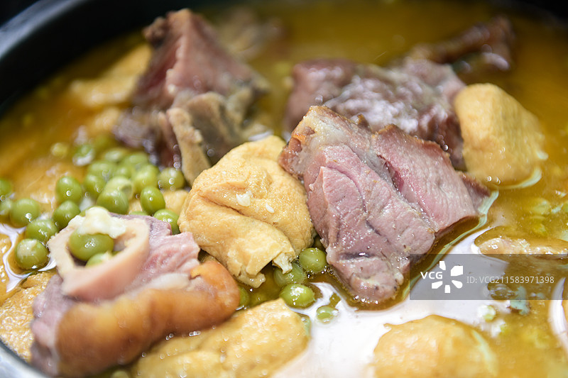 豆腐果子炖肉图片素材