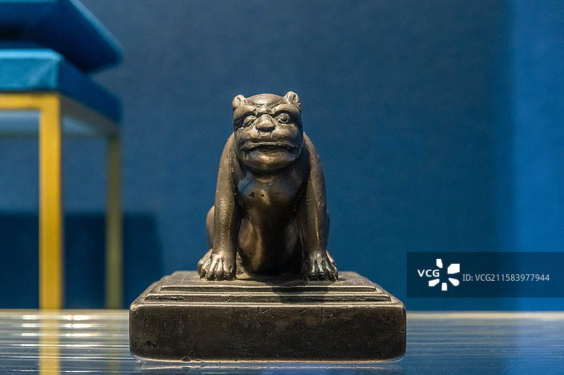 内蒙古博物院苏尼特左旗扎萨克银印清代一级文物图片素材