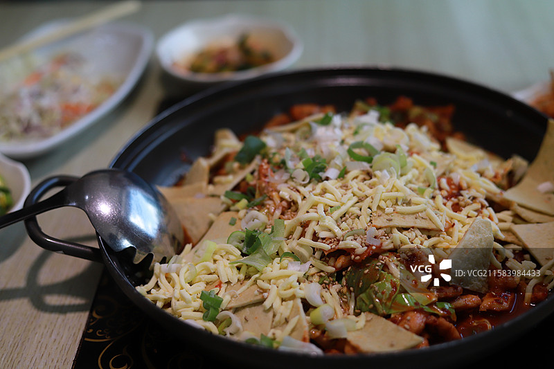 芝士年糕火锅鸡图片素材