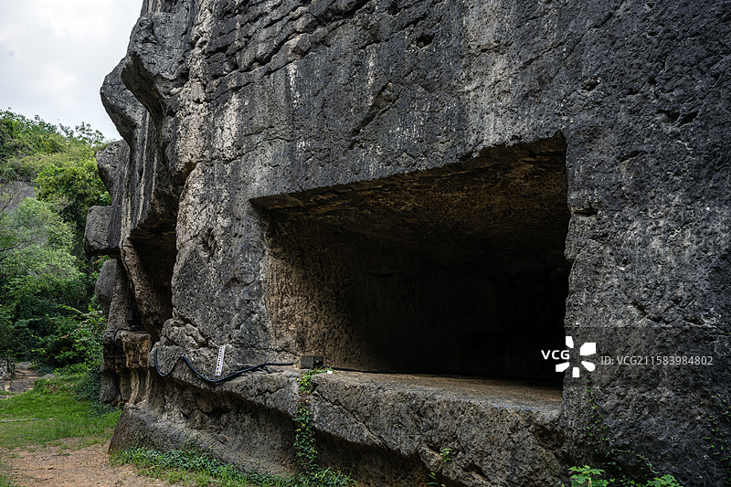 南京阳山碑材景区碑首图片素材