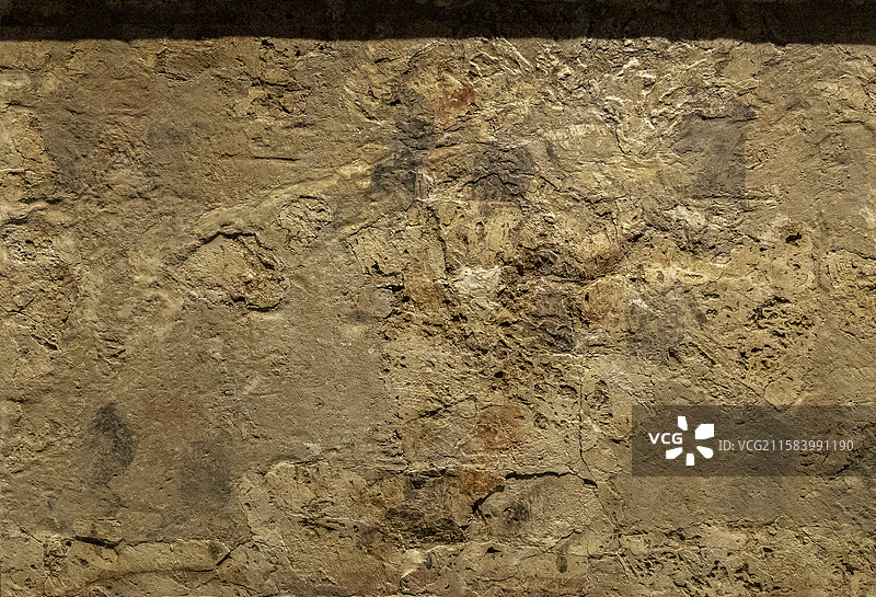 河南省洛阳古墓博物馆“古墓壁画大观”展：偃师杏园村东汉出行图壁画墓壁画：出行图之一（1984年发现）图片素材