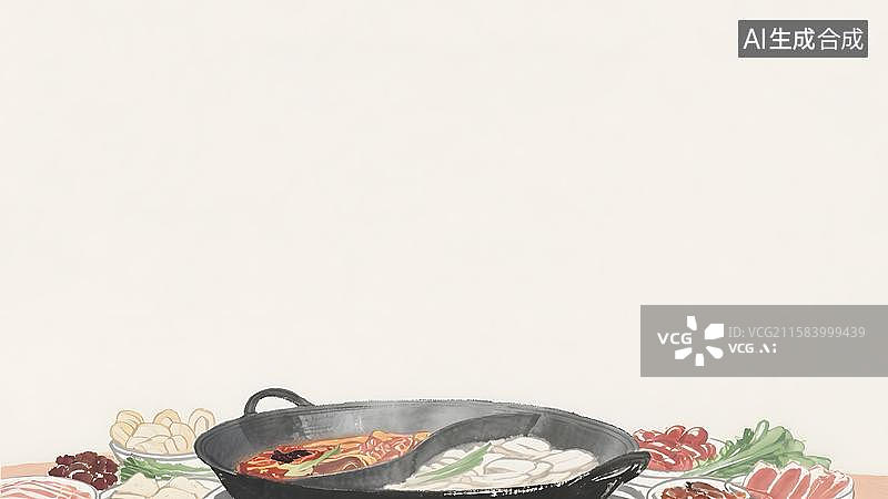 【AI数字艺术】水墨画居下图片素材