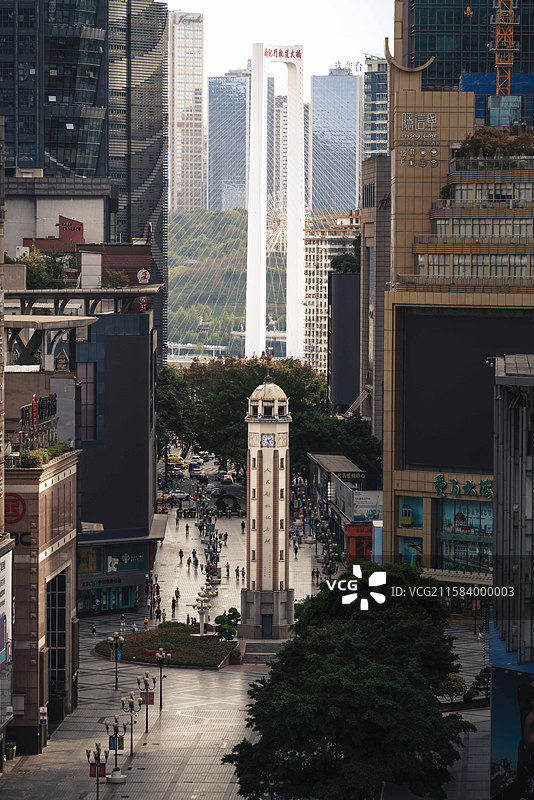 重庆解放碑步行街图片素材