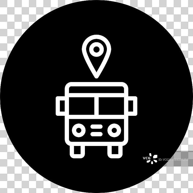 公交车站图标设计图片素材