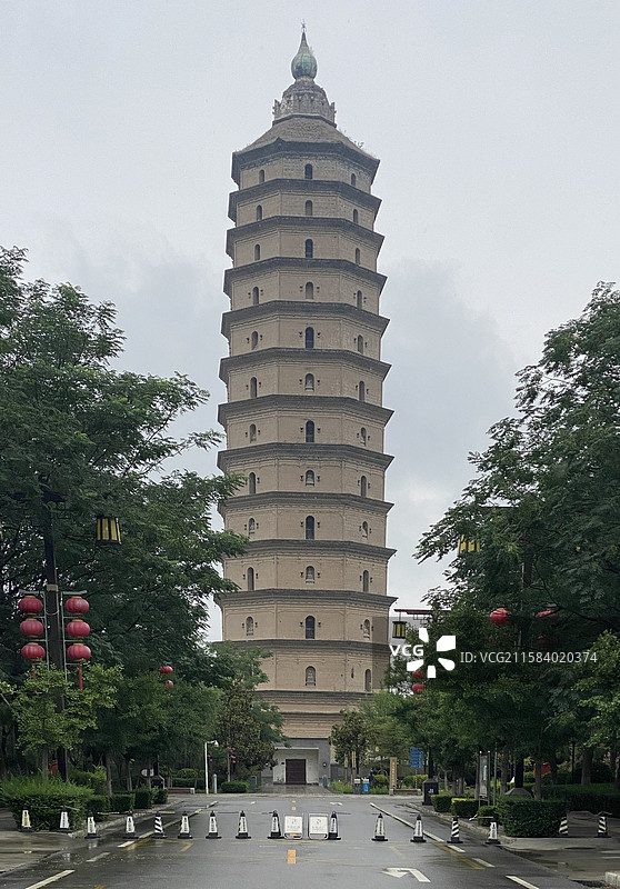 陕西泾阳崇文塔图片素材