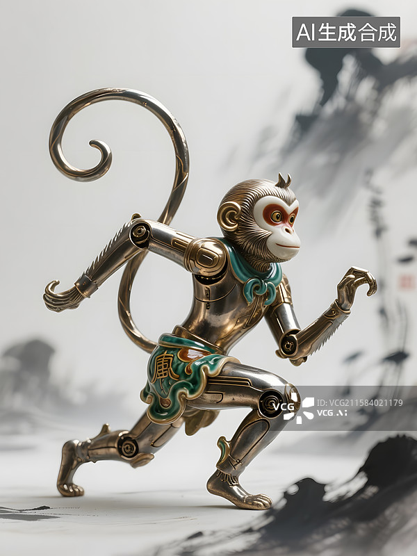 【AI数字艺术】十二生肖猴子图片素材