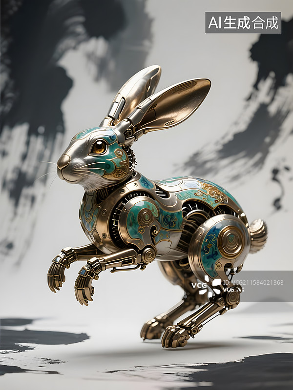 【AI数字艺术】十二生肖兔子图片素材