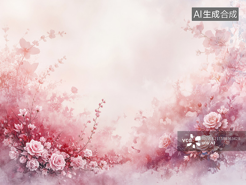 【AI数字艺术】梦幻花海图片素材