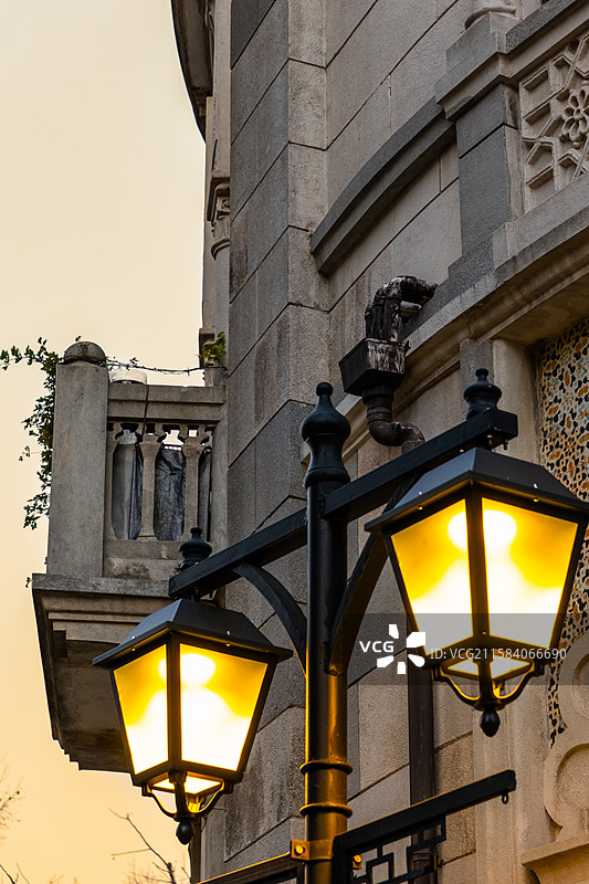 多伦路文化名人街西式历史建筑一拍图片素材