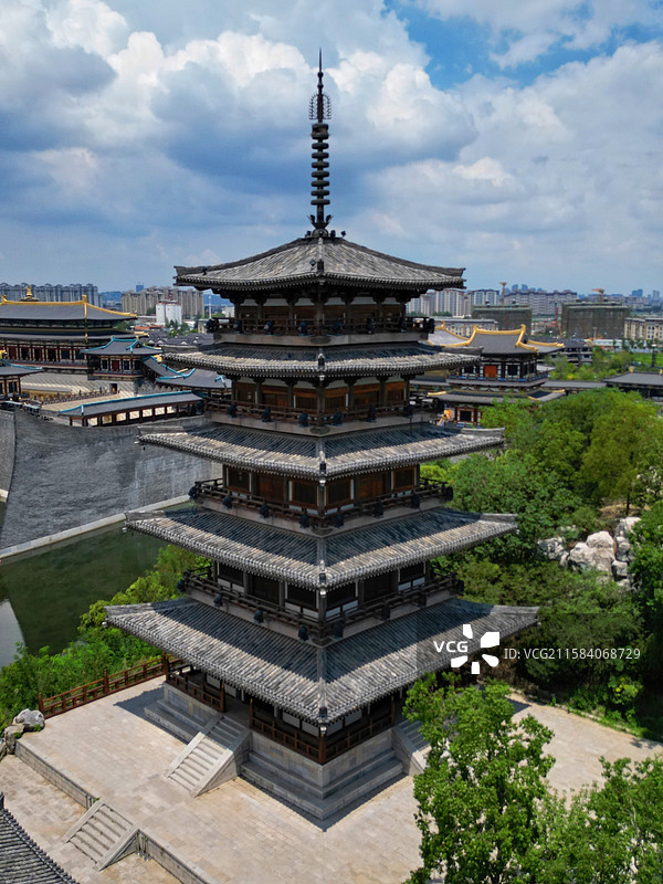 襄阳唐城影视基地图片素材