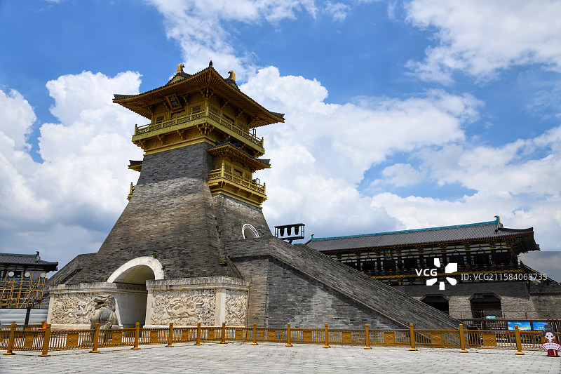 襄阳唐城影视基地图片素材