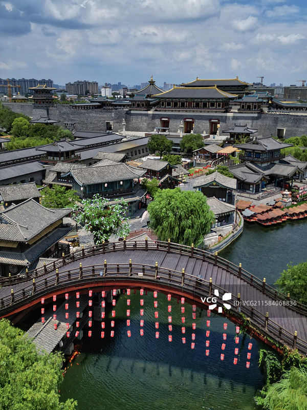 襄阳唐城影视基地图片素材