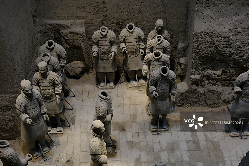 秦始皇陵兵马俑三号坑图片素材